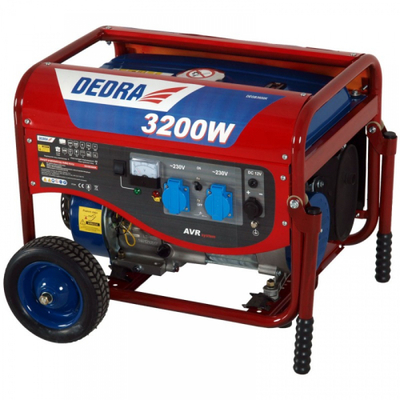 Gjenerator Dedra DEGB3600K, 3200W, 1 fazë, i kuq