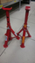 Mbajtëse makine Base Gantry Telescopic, 2T, 265-418mm, e kuqe