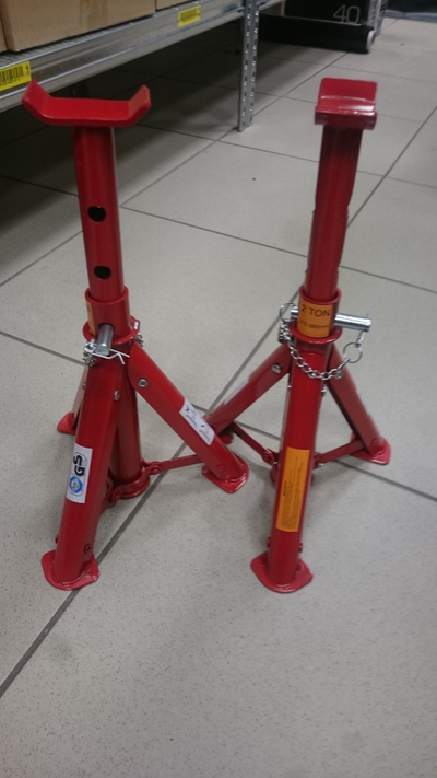 Mbajtëse makine Base Gantry Telescopic, 2T, 265-418mm, e kuqe