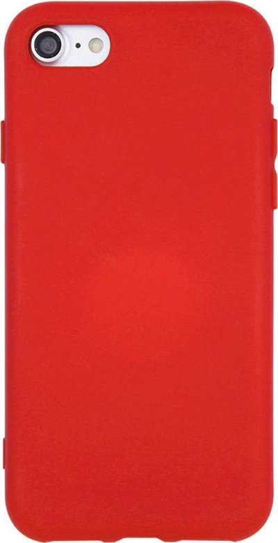 Futëse silikoni OEM për Samsung Galaxy M55 5G, me mikrofibër brenda, e kuqe