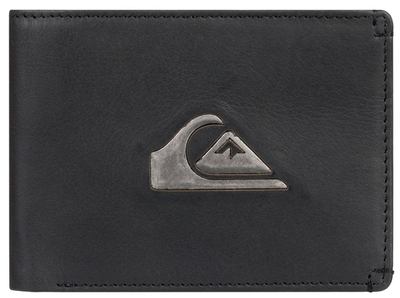 Quiksilver New Miss Dollar II Двократен Кожен Паричник - Црн