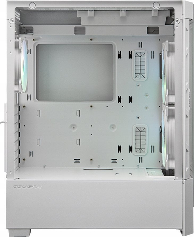 Куќиште за компјутер Cougar Airface RGB, бело, Midi Tower