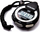 Kronometër digjital Meteor Stopwatch, mat 1/100 sekonde, i papërshkueshëm nga uji, ngjyrë e zezë