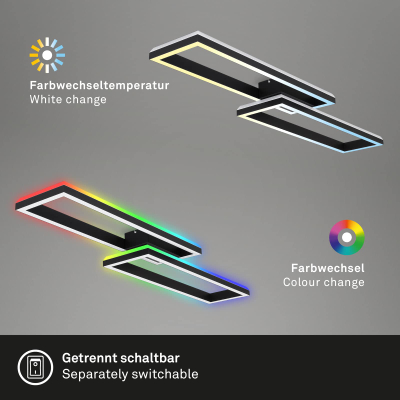 Llambadar Briloner, LED, 42W, telekomandë, CCT, RGB, 12 x 27.5 x 10cm