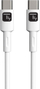 Kabllo USB-C Techly 2.0, 1m, 60W, e bardhë