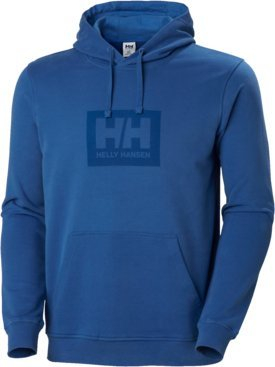 Bluzë me kapuç Helly Hansen Box Hoodie M 53289, pambuk organik, për burra, blu