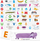 Puzzle edukativ HEADU Montessori Alfabeti me prekje, në estonisht, shumëngjyrësh