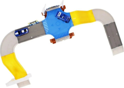 Set parkimi policie Mega Creative 481582, 19 pjesë, me 2 makina policie, shumëngjyrëshe