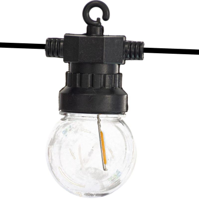 Varg dritash LED Party Lights, 12.5 m, 20 llamba, dritë e ngrohtë