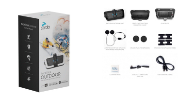 Sistem muhabeti Cardo PACKTALK Outdoor, i bardhë
