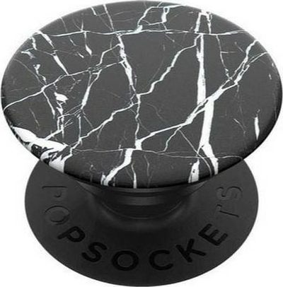 Aksesor PopSockets PopGrip, kapje e zgjerueshme, majë e ndërrueshme, Black Marble