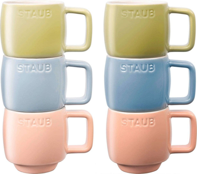 Set filxhanë espreso Staub Ceramics Macaron, 100ml, 6 copë, shumëngjyrësh