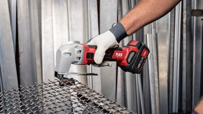 Gërshërë metali me bateri Flex SHE 16 18.0-EC C, 18V, brushless, kuqe e zezë