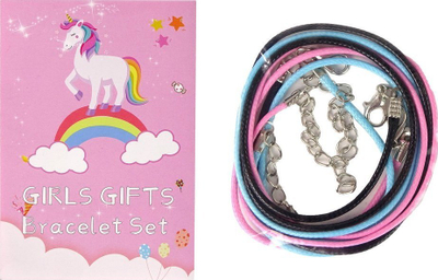 Set DIY byzylykësh Leantoys Charmsy Unicorn, me varëse, shumëngjyrësh