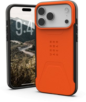 Мבулеса за телефон UAG Civilian за iPhone 17 Pro Max, MagSafe, портокалова