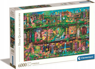 Puzzle Clementoni Garden Shelf, 6000 copa, shumëngjyrësh