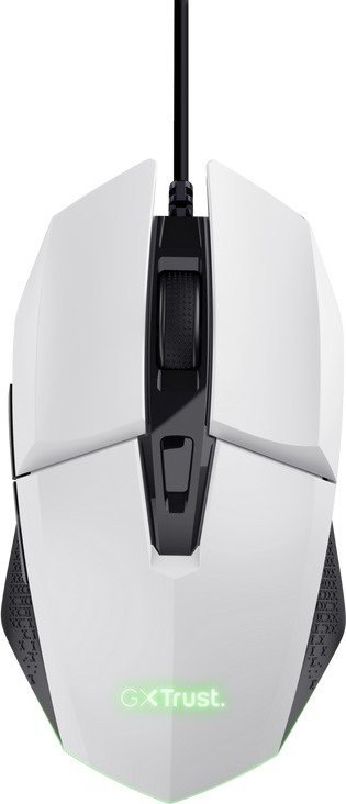 Maus gaming Trust GXT 109P Felox, 6400 DPI, me kabllo USB, i bardhë