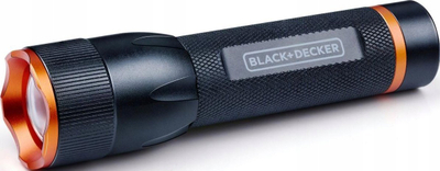 Dritë dore taktike Black+Decker, LED 3W, 120 lumens, ngjyrë e zezë