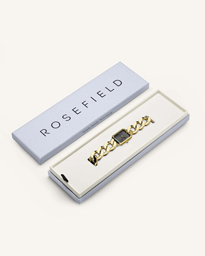 Orë dore për goca Rosefield The Octagon XS Studio SBGSG-O57, e artë/zezë