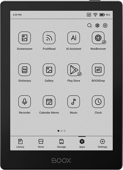 Lexues elektronik Onyx Boox Go 6, ekran 6", USB‑C OTG, ngjyrë e zezë