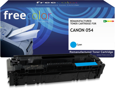 Toner kasetë FREECOLOR K18634F7, për printera Canon, blu (cyan), mjafton deri në 2300 faqe