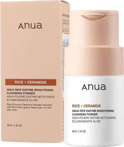Pudër pastruese fytyre Anua Rice Enzyme Brightening, 40g, për çdo tip lëkure