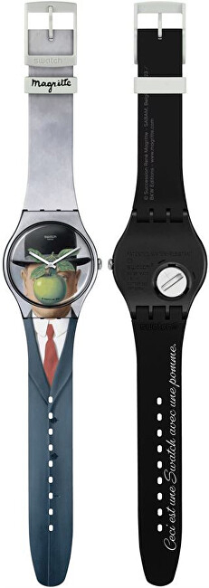 Orë dore për femra SWATCH SUOZ350, e hirtë