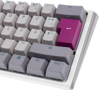 Tastierë gaming Ducky One 3 Mini Mist Grey, mekanike 60%, RGB, MX Silent Red, gri