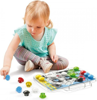 Lodër mozaikë Quercetti Pixel Junior Basic, 40 elemente, shumëngjyrëshe