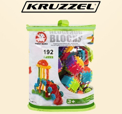 Lodër ndërtime Northix Building Blocks Hedgehog, 192 copa, shumëngjyrëshe