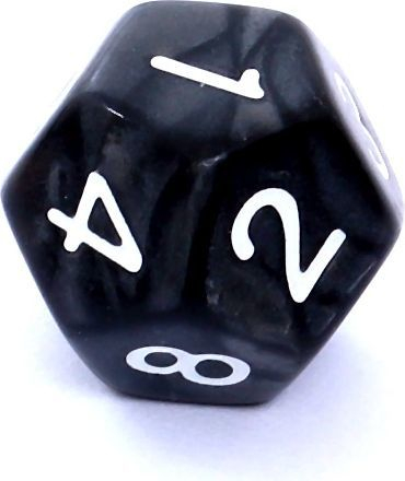 Set zarfash RPG Rebel Pearl, 7 copë, efekt perle, të zinj