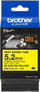 Rrip termokunjor Brother HSE611E, 5.2 mm, 1.5 m, i verdhë
