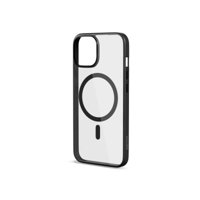 Kapak mbrojtës Epico Mag+ Hero për iPhone 15, MagSafe, transparent i zi