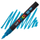Uni-Marker Pc-3Ml Posca Glitter Light Blue