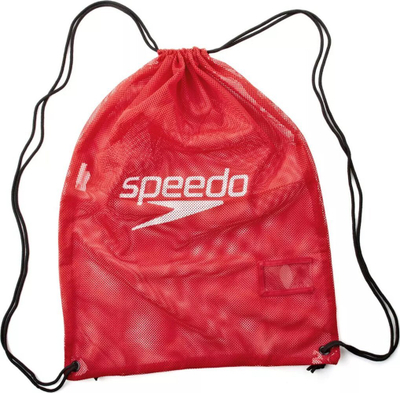 Çantë rrjete Speedo Equipment Mesh Bag, për pajisje noti, e kuqe
