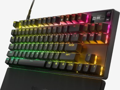 Tastierë gaming SteelSeries Apex Pro TKL 2023, mekanike, me kabllo, RGB, layout anglisht US, e zezë