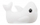 Ноќна ламба Redleaf Silly Shark, силикон BPA free, LED RGB, бела