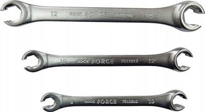 Çelës unazor RockForce, 11x13mm, çelik CrV, ngjyrë argjendtë