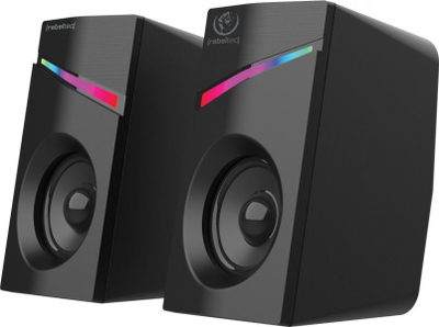 Boksë kompjuteri Rebeltec Pop 2.0, 12W, RGB, të zeza