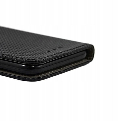 Магнетна футрола TFO за Samsung Galaxy S25 Edge, вештачка кожа, функција постамент, црна