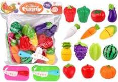 Set lodrash për me pre fruta e perime, 18 pjesë, shumëngjyrëshe