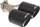 Grusht auspuhi dyfishtë Slide Double Muffler Tip, hyrje 89mm, dalje 63.5mm, karbon i zi
