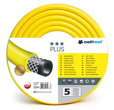 Zorrë kopshti Cellfast Plus 1/2 ", 25m, e verdhë
