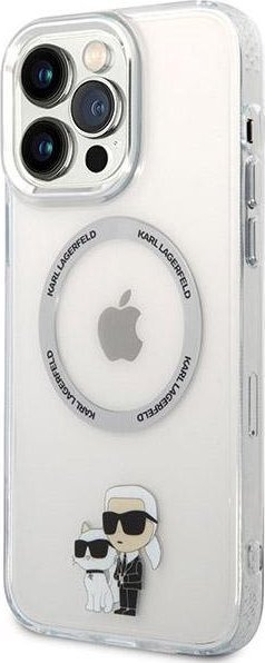 Maskë telefoni Karl Lagerfeld NFT MagSafe për iPhone 13 Pro Max, transparente, TPU