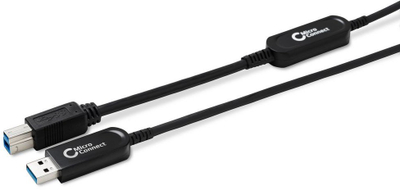 Kabllo USB Microconnect MC-USB3.0AB25OP, USB 3.2 Gen 2 A në B, 25 m, e zezë