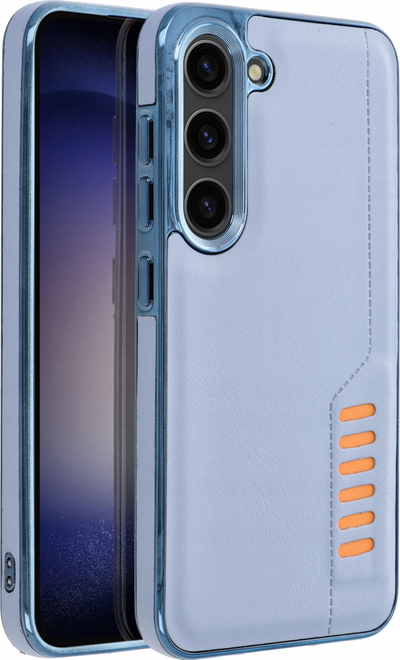 Futrollë telefoni Milano për Samsung Galaxy A54 5G, mbrojtëse, silikon, blu