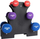 Set pesha dore VirtuFit Neoprene Dumbbell, me mbajtëse, shumëngjyrëshe