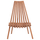 Karrige lounge palosëse SHIGAO HM18112, dru teak, 61×88.5×89 cm, ngjyrë natyrale