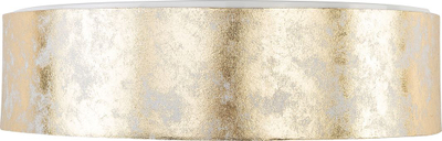 Lampë tavanore Beliani Rena Gold, 45cm, polikotoni, ngjyrë ari