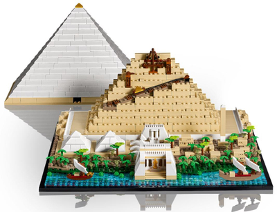 Set LEGO Architecture Pyramid of Cheops 21058, model dekorativ, për të rritur, shumëngjyrësh
